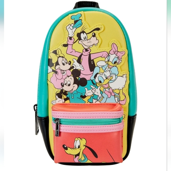 Loungefly Handbags - Loungefly Disney100 Mickey And Friends Mini Backpack Pencil Case